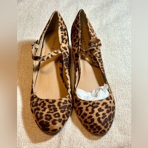 Torrid Leopard Print Mary Jane Heels 13W